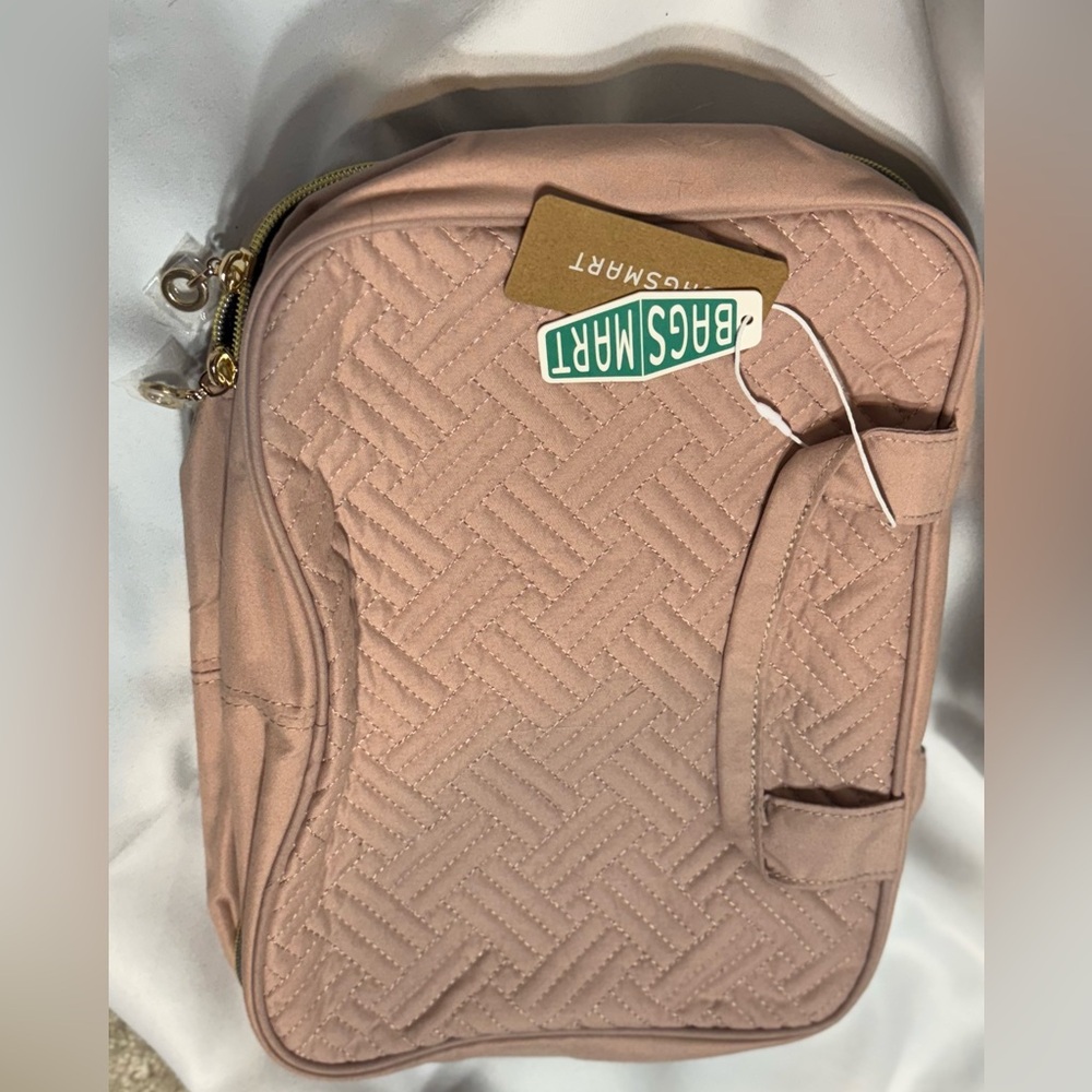 Pink Quilted Bagsmart Water Resistant Toiletry Bag